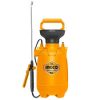 Yellow INGCO backpack garden sprayer with spray wand