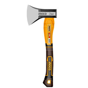 INGCO hatchet with yellow and black handle