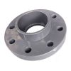 Metal pipe flange with bolt holes