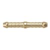 Brass double-ended hose barb connector fitting