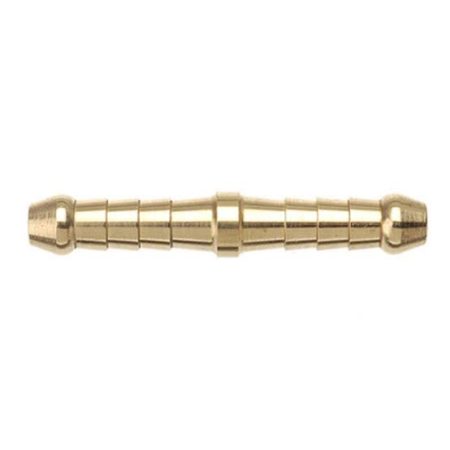 Brass double-ended hose barb connector fitting