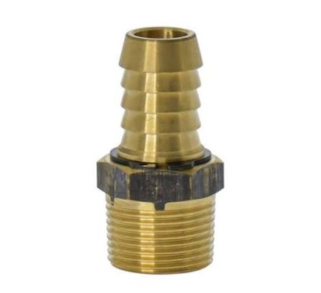 Brass hose barb male threaded fitting